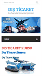 Mobile Screenshot of disticaretkursu.pro